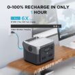 EF ECOFLOW Portable Power Station RIVER 2 Max 500, 499Wh LiFePO4 Battery/ 1 Hour Fast Charging