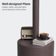 EAST OAK 48,000 BTU Patio Heater for Outdoor Use With Round Table Design, Double-Layer Stainless Steel Burner and Wheels, Bronze