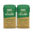 Cafe La Llave Whole Bean Espresso Coffee, Premium Dark Roast, 32 oz Bags (Pack of 2)