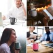 Nextmug Temperature Controlled, Self-Heating Coffee Mug (Black - 14 oz.)