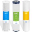 EXPRESS WATER FLTWH2045CGS1 Whole House Replacement Water Filter Set, 3 Count (Pack of 1), White