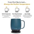 Nextmug Temperature Controlled, Self-Heating Coffee Mug (Slate Blue - 14 oz.)
