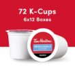 Tim Hortons French Vanilla Coffee, Single-Serve K-Cup Pods Compatible with Keurig Brewers, 72ct K-Cups,Red 12 Count (Pack of 6)