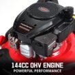 PowerSmart Gas Lawn Mower 21-Inch 144 cc OHV Engine 3-in-1 Push Mower with Bagging 2024 Version