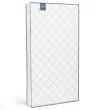 Simmons BeautySleep Kids Radiant Diamond Crib and Toddler Mattress, Waterproof, Extra Firm, GREENGUARD Gold, White/Blue