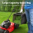 PowerSmart 21-Inch Gas Self-Propelled Lawn Mower, 140cc 4-Stroke B&S Engine, 6 Height Settings, 10" Rear Wheels, 1.4 Bushel Grass Bag