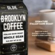 BROOKLYN COFFEE Whole Bean, Italian Dark Roast (5lb) Extra Strong, Delicious Taste, Heavenly Aroma