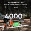 Jackery Explorer 1000 v2 Portable Power Station (2024 New),1070Wh LiFePO4 Battery,1500W AC/100W USB-C Output