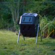 FCMP Outdoor IM2000 Tumbling Composter Canadian, Outdoor Rotating Compost Tumbler Bin, 22 Gallon