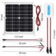 SOLPERK Solar Panel Kit 20W 12V, Solar Battery Trickle Charger Maintainer, Upgrade Controller, Adjustable Mount Bracket SOLPERK Solar Panel Kit 20W 12V, Solar Battery Trickle Charger Maintainer, Upgrade Controller, Adjustable Mount Bracket