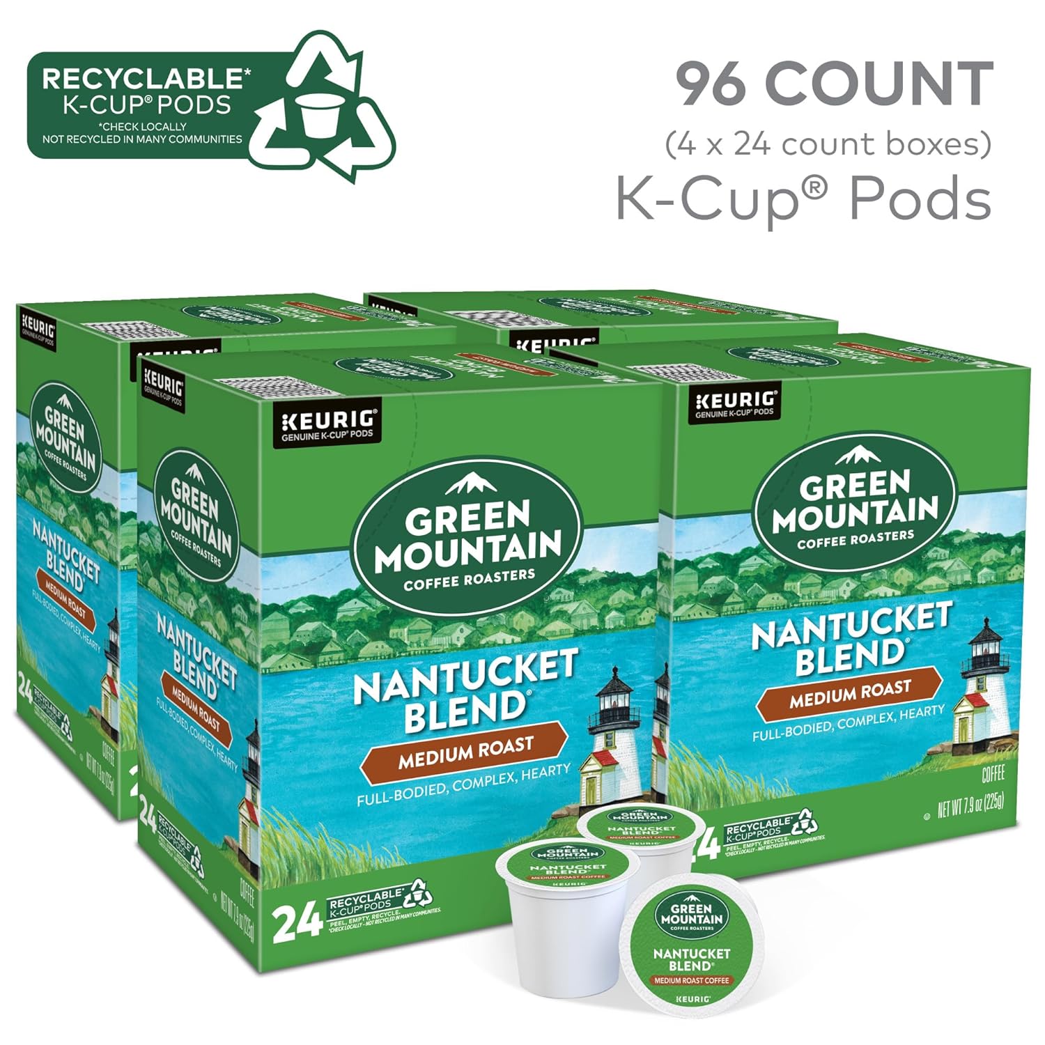 Green Mountain Coffee Roasters Nantucket Blend Keurig Single-Serve K-Cup Pods, Medium Roast Coffee, 96 Count Green Mountain Coffee Roasters Nantucket Blend Keurig Single-Serve K-Cup Pods, Medium Roast Coffee, 96 Count - Image 14