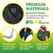 Miracle-Gro Compost Tumbler Dual Chamber, Easy-Turn Composter Tumbler Outdoor for Fast Composting (18.5 Gallon / 70 Liter)
