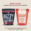 Bizzy Organic Cold Brew Coffee, Smooth & Sweet Blend, Coarse Ground Coffee, Medium Roast, Specialty Grade, 2 LB