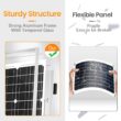 SOLPERK Solar Panel Kit 20W 12V, Solar Battery Trickle Charger Maintainer, Upgrade Controller, Adjustable Mount Bracket SOLPERK Solar Panel Kit 20W 12V, Solar Battery Trickle Charger Maintainer, Upgrade Controller, Adjustable Mount Bracket