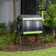Maze 48 Gallon Outdoor Compost Bin Tumbler for Food Waste, Outdoor Compost Bin for Kitchen Garden