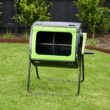 Maze 48 Gallon Outdoor Compost Bin Tumbler for Food Waste, Outdoor Compost Bin for Kitchen Garden
