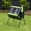 Maze 48 Gallon Outdoor Compost Bin Tumbler for Food Waste, Outdoor Compost Bin for Kitchen Garden