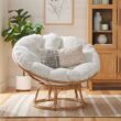 Better Homes & Gardens Papasan Chair, Cream Boucle