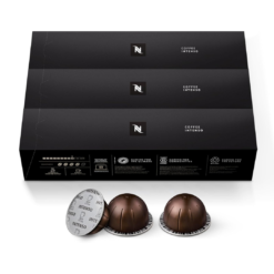Nespresso Capsules Vertuo, Intenso, Dark Roast Coffee, 30-Count Coffee Pods, Brews 7.8oz.