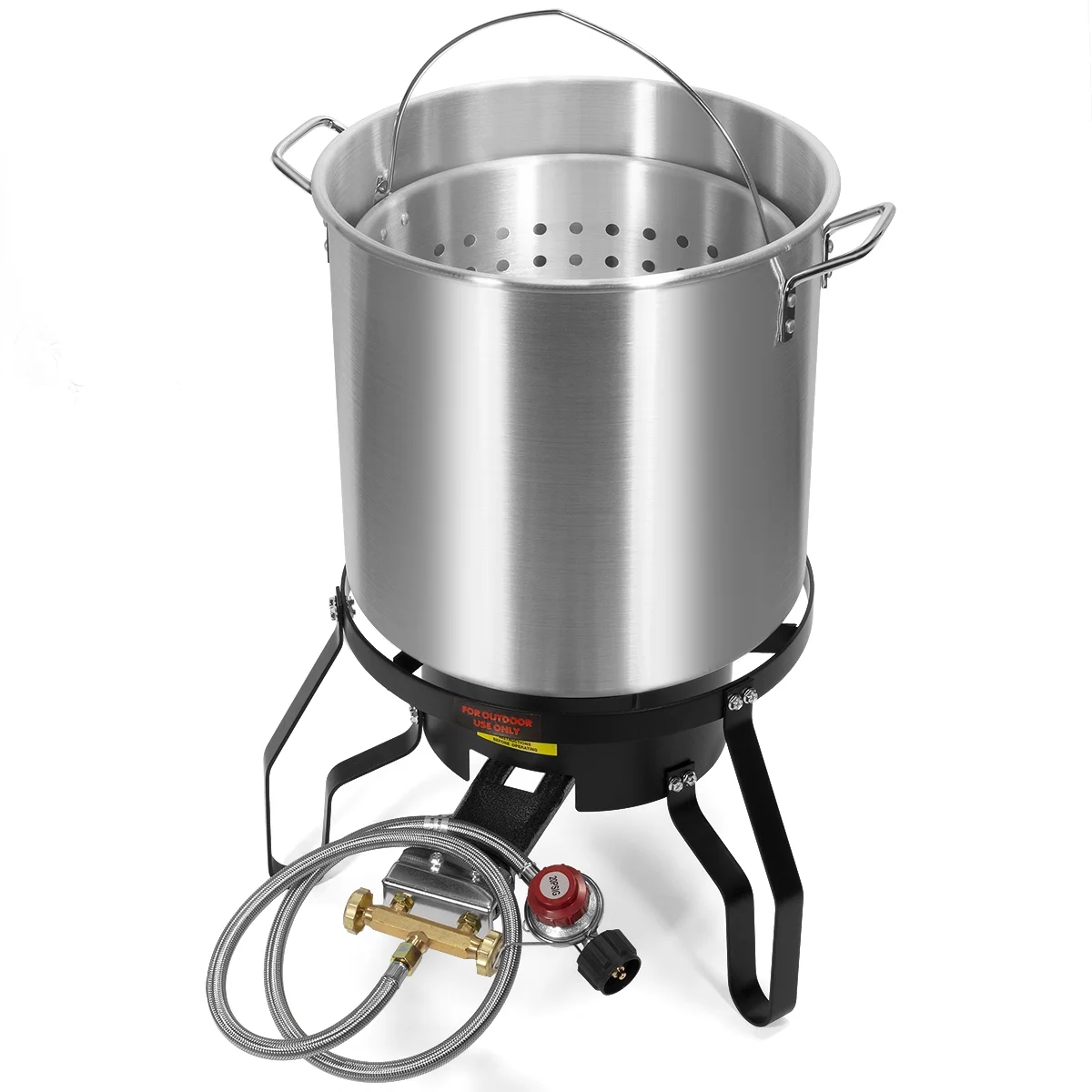 Barton - Aluminum Turkey Fryer, 52qt Capacity, 80000 BTU, 12.5" inch Large Capacity, Marinade Injector included Barton - Aluminum Turkey Fryer, 52qt Capacity, 80000 BTU, 12.5" inch Large Capacity, Marinade Injector included - Image 4