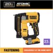 DEWALT ATOMIC 20V MAX Lithium Ion Cordless 23 Gauge Pin Nailer Kit with 2.0Ah Battery and Charger