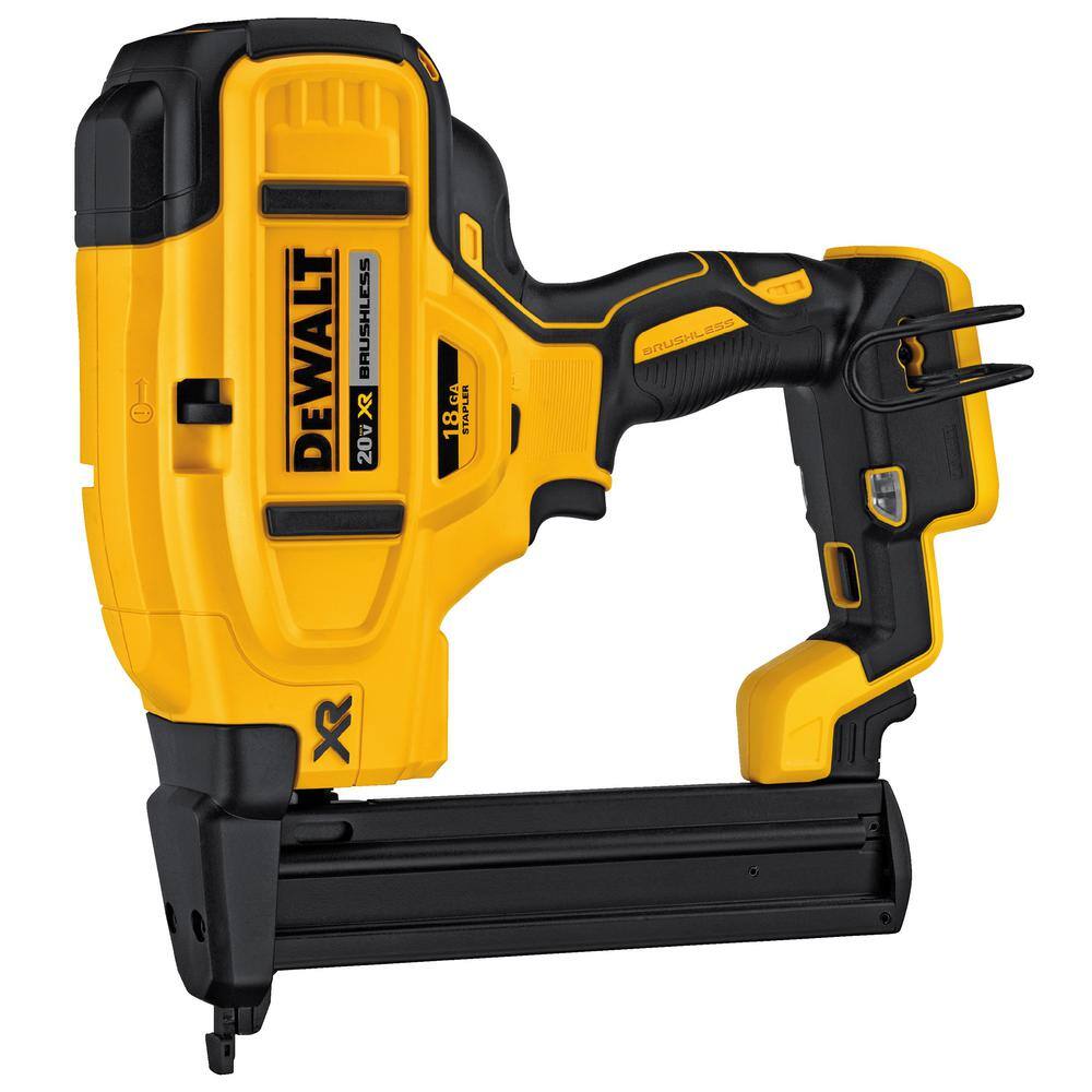DEWALT 20V MAX XR Lithium-Ion Cordless 18-Gauge Narrow Crown Stapler (Tool Only) DEWALT 20V MAX XR Lithium-Ion Cordless 18-Gauge Narrow Crown Stapler (Tool Only)