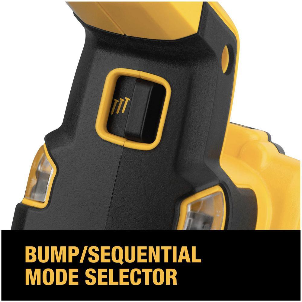 DEWALT 20V MAX XR Lithium-Ion Cordless 18-Gauge Narrow Crown Stapler (Tool Only) DEWALT 20V MAX XR Lithium-Ion Cordless 18-Gauge Narrow Crown Stapler (Tool Only) - Image 6