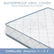 Simmons BeautySleep Kids Radiant Diamond Crib and Toddler Mattress, Waterproof, Extra Firm, GREENGUARD Gold, White/Blue