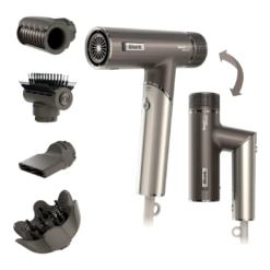 Shark - SpeedStyle Pro FLEX Professional Performance High-Velocity Hair Dryer System - Metallic Gray