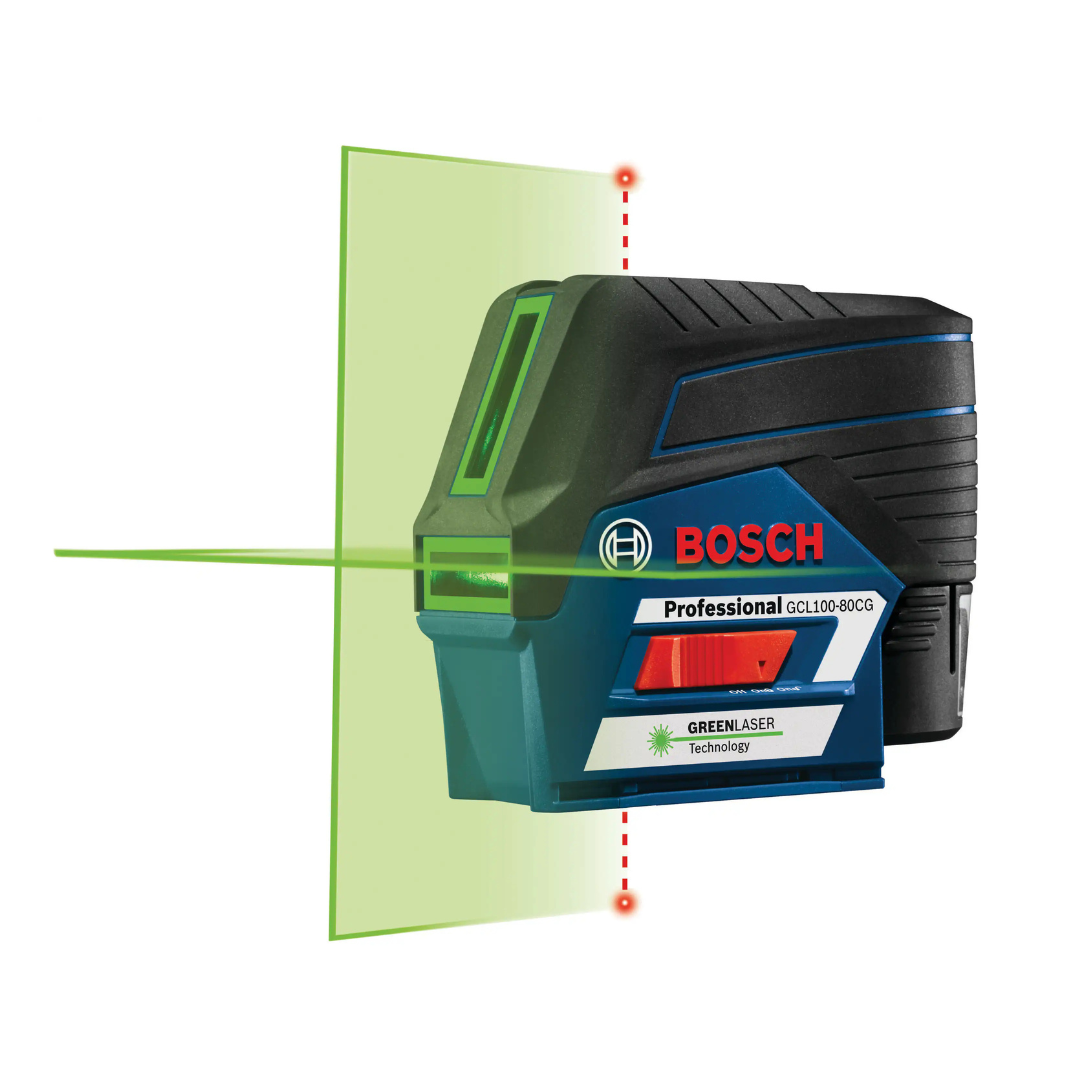 Bosch 165-ft Green Self-Leveling Cross-line Laser Level Kit Bosch 165-ft Green Self-Leveling Cross-line Laser Level Kit