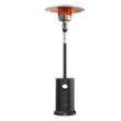 EAST OAK 48,000 BTU Patio Heater for Outdoor Use with Round Table Design, Double-Layer Stainless Steel Burner, Wheels, Triple Protection System, Black