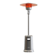 EAST OAK Anti-rust 50,000 BTU Patio Heater for Outdoor Use With Double-Layer Stainless Steel Burner, Table Design and Wheels, Stainless Steel
