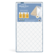 Simmons BeautySleep Kids Radiant Diamond Crib and Toddler Mattress, Waterproof, Extra Firm, GREENGUARD Gold, Sustainably Sourced Fiber Core, White/Blue