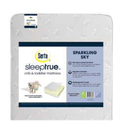 Serta SleepTrue Sparkling Sky 5" Dual-Sided Crib & Toddler Mattress