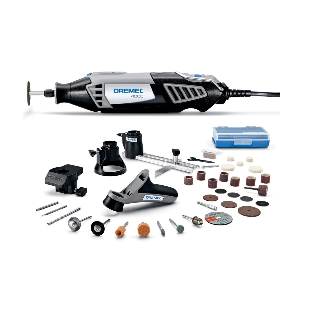Dremel 4000-4/34 Variable Speed Rotary Tool Kit - 4 Attachments & 34 Accessories Dremel 4000-4/34 Variable Speed Rotary Tool Kit - 4 Attachments & 34 Accessories