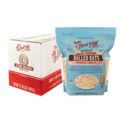 Bob's Red Mill Organic Quick Cooking Rolled Oats - 32 oz (Pack of 4)