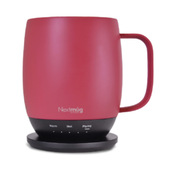 Nextmug Temperature Controlled, Self-Heating Coffee Mug (Dusty Rose - 14 oz.)