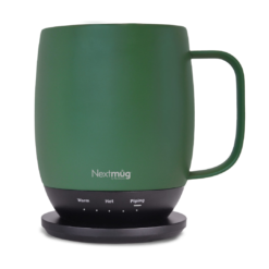 Nextmug - Temperature-Controlled, Self-Heating Coffee Mug (Sage - 14 oz.)