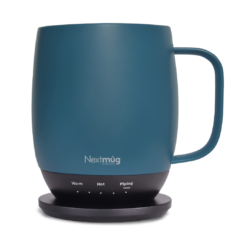 Nextmug Temperature Controlled, Self-Heating Coffee Mug (Slate Blue - 14 oz.)
