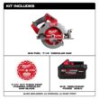 Milwaukee M18 FUEL 18V Lith-Ion Brushless Cordless 7-1/4 in. Circular Saw with M18 18V REDLITHIUM FORGE XC 8.0 Ah Battery Pack