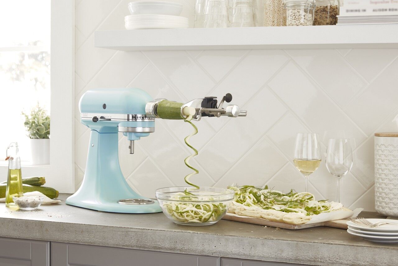 KitchenAid Deluxe 4.5 Quart Tilt-Head Stand Mixer, Mineral Water Blue, KSM97MI KitchenAid Deluxe 4.5 Quart Tilt-Head Stand Mixer, Mineral Water Blue, KSM97MI - Image 4