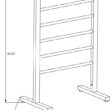 ANZZI Polished Chrome Plug-in Freestanding Towel Warmer 21.85-in x 13.98-in x 35.24-in