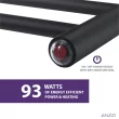 ANZZI Matte Black Plug-in Wall Mount Towel Warmer 23.75-in x 9.5-in x 39-in