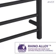 ANZZI Matte Black Plug-in Wall Mount Towel Warmer 23.75-in x 9.5-in x 39-in