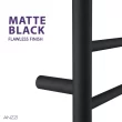 ANZZI Matte Black Plug-in Wall Mount Towel Warmer 23.75-in x 9.5-in x 39-in