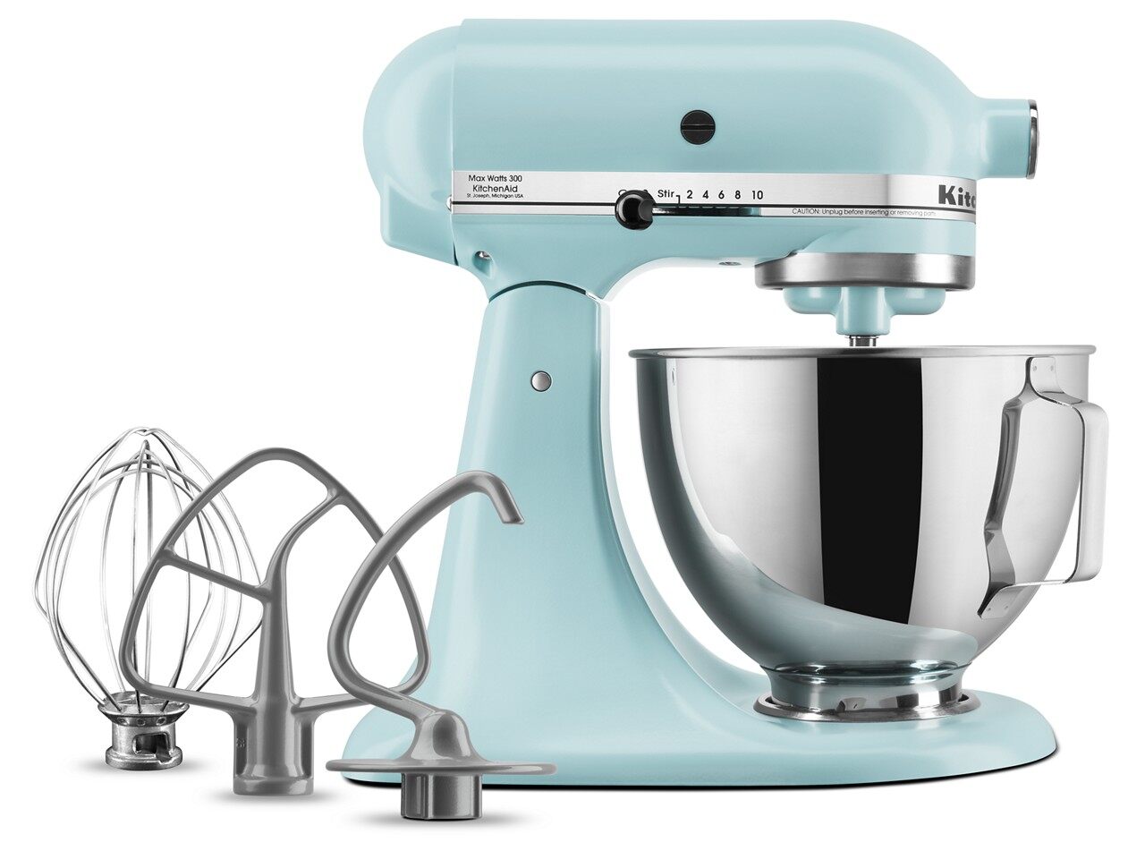 KitchenAid Deluxe 4.5 Quart Tilt-Head Stand Mixer, Mineral Water Blue, KSM97MI KitchenAid Deluxe 4.5 Quart Tilt-Head Stand Mixer, Mineral Water Blue, KSM97MI - Image 7