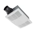 Broan PowerHeat 2-Sone 110-CFM Bright White Lighted Bathroom Fan and Heater