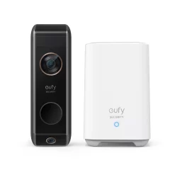 eufy Security Dual-Cam Video Doorbell 2 Pro, Battery Wireless Wi-Fi Compatible Smart Video Doorbell in Black