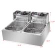 Winado 12.7-Quart Dual Zone Non-stick Deep Fryer