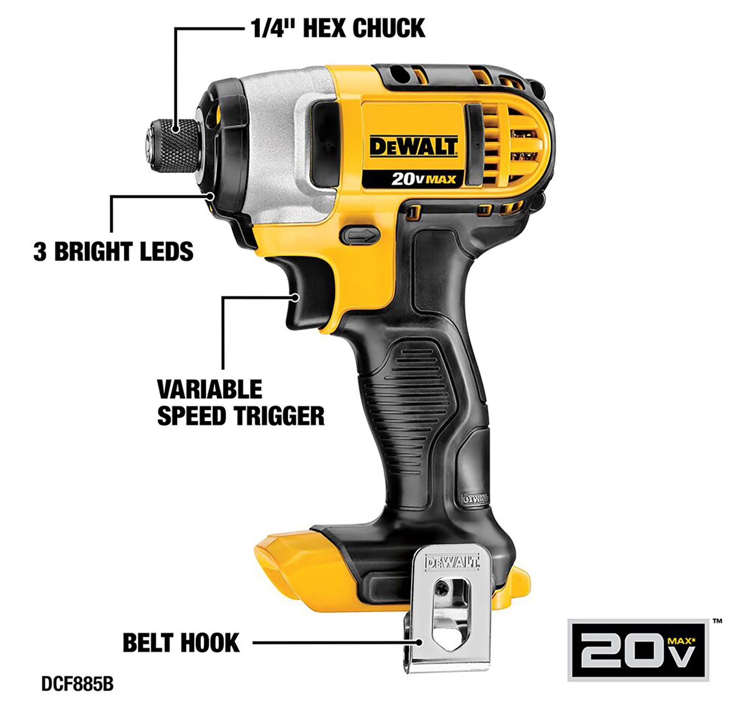 DEWALT 7-Tool 20-Volt Max Power Tool Combo Kit with Soft Case (2-Batteries and charger Included) DEWALT 7-Tool 20-Volt Max Power Tool Combo Kit with Soft Case (2-Batteries and charger Included) - Image 9
